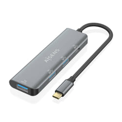 AISENS A109-0762 interface hub USB 3.2 Gen 1 (3.1 Gen 1) Type-C 5000 Mbit/s Grey