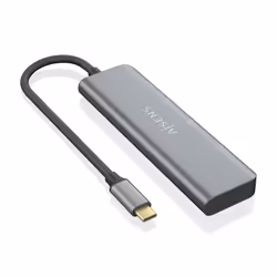 AISENS A109-0763 interface hub USB 3.2 Gen 1 (3.1 Gen 1) Type-C 5000 Mbit/s Grey - Additional view 2
