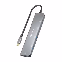 AISENS A109-0857 interface hub USB 3.2 Gen 1 (3.1 Gen 1) Type-C 5 Mbit/s Grey