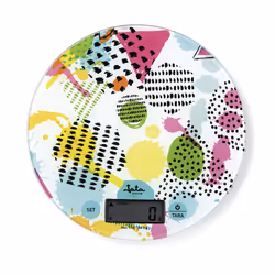 JATA HBAL7240, Electronic kitchen scale, 5 kg, 1 g, Multicolour, Glass, Countertop
