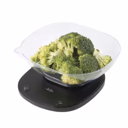 JATA HBAL1709 kitchen scale Black Countertop Rectangle Electronic kitchen scale