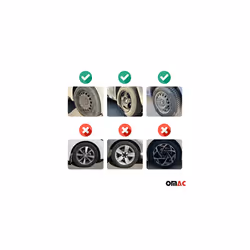 Wheel Covers Bergamo - 16-inch - Black - Set of 4 pieces
