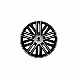 Wheel Covers Bergamo - 16-inch - Black/Silver - Set of 4 pieces