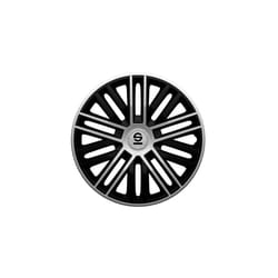 Wheel Covers Bergamo - 16-inch - Black/Silver - Set of 4 pieces