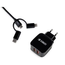 SUBBLIM SUB-CHG-1ZWC02 mobile device charger Universal Black AC Fast charging Indoor