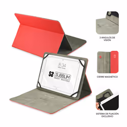 SUBBLIM SUB-CUT-1CT002 tablet case 25.6 cm (10.1") Folio Red