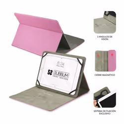 SUBBLIM SUB-CUT-1CT003 tablet case 25.6 cm (10.1") Folio Pink