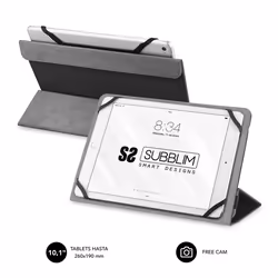 SUBBLIM SUB-CUT-2FC001, Folio, Any brand, Universal. Compatible con todas las Tablet del mercado de hasta 10.1", 25.6 cm (10. ...