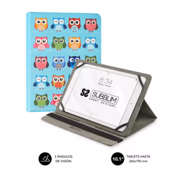 SUBBLIM SUB-CUT-4TC003, Folio, Any brand, Universal. Compatible con todas las Tablet del mercado de hasta 10.1", 25.6 cm (10. ...