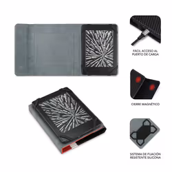 SUBBLIM SUB-CUE-1EC002 e-book reader case 15.2 cm (6") Folio Black, Red, White