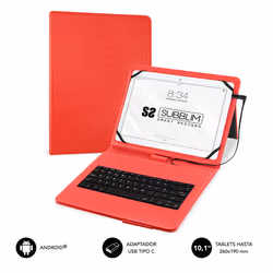 SUBBLIM SUB-KT1-USB002, QWERTY, Spanish, 5 million characters, Any brand, Compatible con todas las Tablet Android con conecto ...