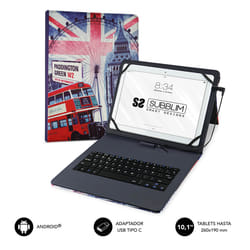 SUBBLIM SUB-KT1-USB050 mobile device keyboard QWERTY Spanish Micro-USB