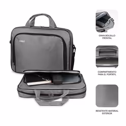 SUBBLIM SUB-LB-1OLB051 laptop case 40.6 cm (16") Toploader bag Grey