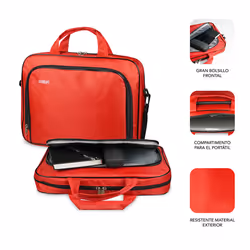 SUBBLIM SUB-LB-1OLB052 laptop case 40.6 cm (16") Toploader bag Red