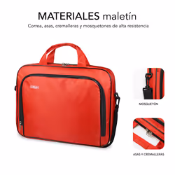 SUBBLIM SUB-LB-1OLB052 laptop case 40.6 cm (16") Toploader bag Red