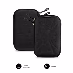 SUBBLIM SUB-HDD-HBC001 storage drive case Pouch case ABS synthetics, Polyurethane Black