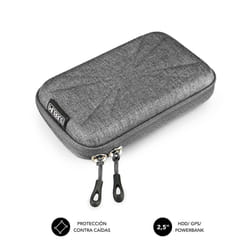 SUBBLIM SUB-HDD-HBC002 storage drive case Pouch case ABS synthetics, Polyurethane Black