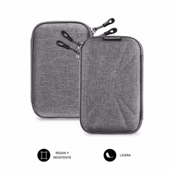 SUBBLIM SUB-HDD-HBC002 storage drive case Pouch case ABS synthetics, Polyurethane Black