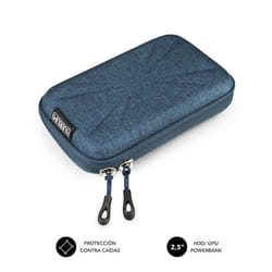SUBBLIM SUB-HDD-HBC003 storage drive case Pouch case ABS synthetics, Polyurethane Black