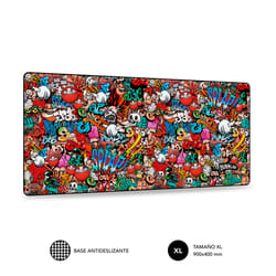 SUBBLIM SUB-MP-01PUW02 mouse pad Gaming mouse pad Multicolour