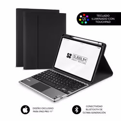 SUBBLIM FUNDA + TECLADO TABLET IPAD PRO BLUETOOTH 11'' TOUCHPAD BLACK, QWERTY, Spanish, Touchpad, 5 million characters, Apple ...