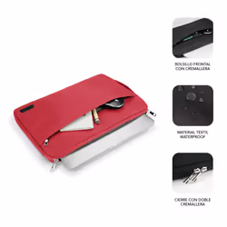SUBBLIM SUB-LS-0PS0103 laptop case 39.6 cm (15.6") Sleeve case Red