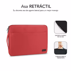 SUBBLIM SUB-LS-0PS0103 laptop case 39.6 cm (15.6") Sleeve case Red