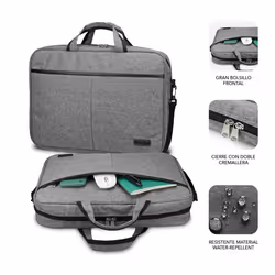SUBBLIM SUB-LB-3ELB010 laptop case 39.6 cm (15.6") Toploader bag Grey