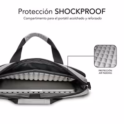 SUBBLIM SUB-LB-4APLB01 laptop case 35.6 cm (14") Toploader bag Grey