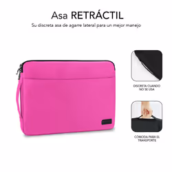 SUBBLIM SUB-LS-0PS0003 laptop case 35.6 cm (14") Sleeve case Pink - Additional view 3