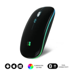 SUBBLIM SUBMO-LDFLAT1 mouse Office Ambidextrous RF Wireless + Bluetooth + USB Type-A Optical 1600 DPI
