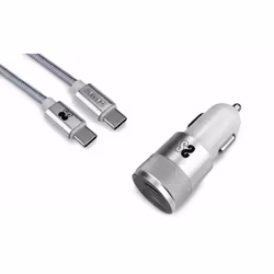 SUBBLIM SUBCHG-5CPD10, Auto, Cigar lighter, USB, 1 m, Silver