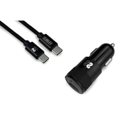 SUBBLIM SUBCHG-5CPD11 mobile device charger Smartphone Black Cigar lighter, USB Fast charging Auto