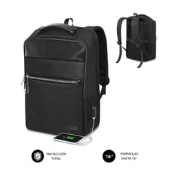 SUBBLIM MOCHILA BUSINESS V2 AP 16'' NEGRO 40.6 cm (16") Backpack Black