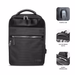 SUBBLIM MOCHILA BUSINESS V2 AP 16'' NEGRO 40.6 cm (16") Backpack Black