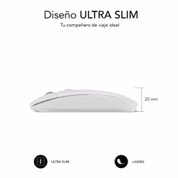 SUBBLIM SUBMO-DFLAT21 mouse Office Ambidextrous RF Wireless + Bluetooth + USB Type-A Optical 1600 DPI
