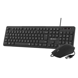 SUBBLIM SUBKBC-CSSK01 keyboard Mouse included Universal USB QWERTY Spanish Black