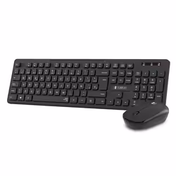 SUBBLIM SUBKBC-CSSW10, Wired, RF Wireless, Membrane, QWERTY, Black, Mouse included