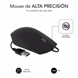 SUBBLIM SUBMO-B2BS001 mouse Office Ambidextrous USB Type-A Optical 1200 DPI