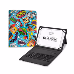 SUBBLIM SUBKT5-BTTC20, QWERTY, Spanish, 5 million characters, Universal, Uso con Ipad 10.2”, Samsung Tab A8, A7, Lenovo Tab M ...