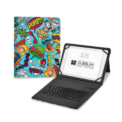 SUBBLIM SUBKT5-BTTC20 mobile device keyboard QWERTY Spanish Bluetooth Multicolour