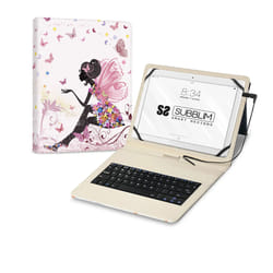 SUBBLIM SUBKT1-USB052 mobile device keyboard QWERTY Spanish Micro-USB Multicolour