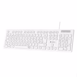 SUBBLIM SUBKBC-0SSK51, Full-size (100%), Wired, USB, Membrane, QWERTY, Black, White