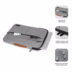 SUBBLIM SUBLS-AP36051 laptop case 39.6 cm (15.6") Sleeve case Grey