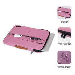 SUBBLIM SUBLS-AP36053 laptop case 39.6 cm (15.6") Sleeve case Pink