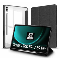 SUBBLIM SUBCST-5SC510 tablet case 31.5 cm (12.4") Folio Black, Transparent