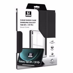 SUBBLIM SUBCST-5SC510 tablet case 31.5 cm (12.4") Folio Black, Transparent