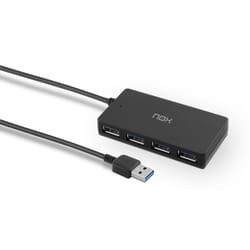 NOX Lite Hub One USB 3.2 Gen 1 (3.1 Gen 1) Type-A 10 Mbit/s Black