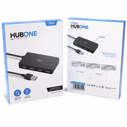 NOX Lite Hub One USB 3.2 Gen 1 (3.1 Gen 1) Type-A 10 Mbit/s Black