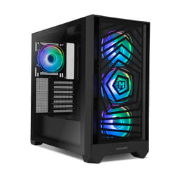 NOX Hummer PLASMA Midi Tower Black